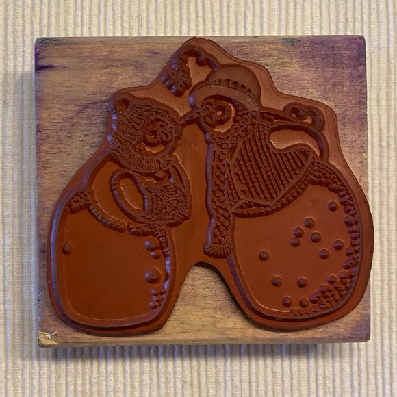 Mrs and Mr Snowman Christmas Stamp - Picture 2 of 4